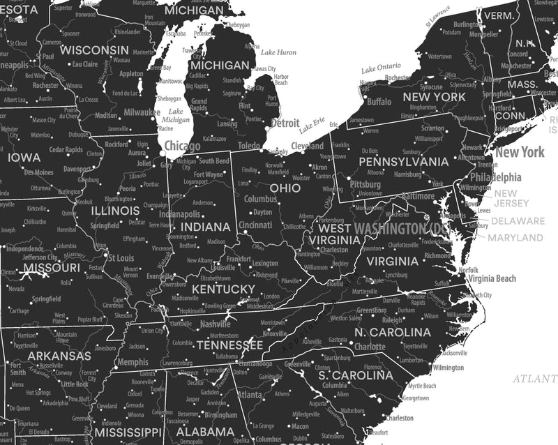 Mapa Estados Unidos - B&N
