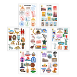 7 Planillas (Colección Completa) - Wanderlust Maps