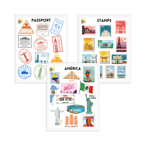 3 Planillas - Wanderlust Maps