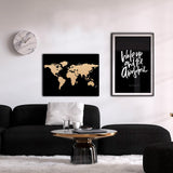 Fancy Black - Wanderlust Maps