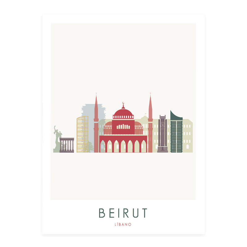 Beirut - Wanderlust Maps