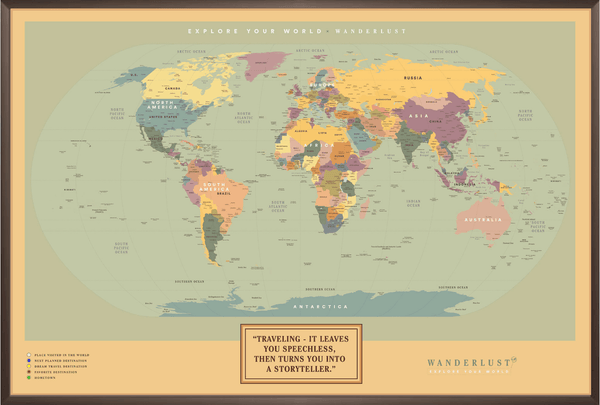 Ocre - 2cm Chocolate - Wanderlust Maps