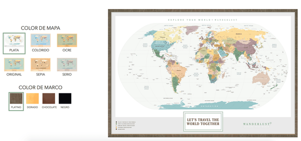 Mapas Personalizados - Wanderlust Maps