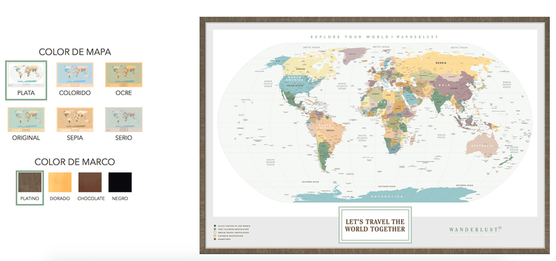 Mapas Personalizados - Wanderlust Maps