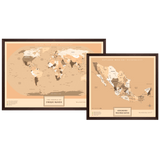 Kit "Edición Sepia" - Wanderlust Maps
