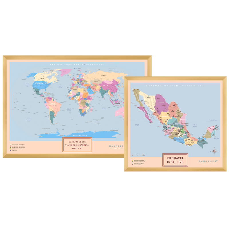 Kit "Edición Colorido" - Wanderlust Maps