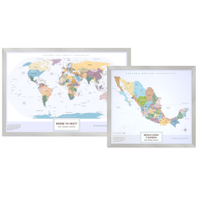 Kit "Edición Silver" - Wanderlust Maps