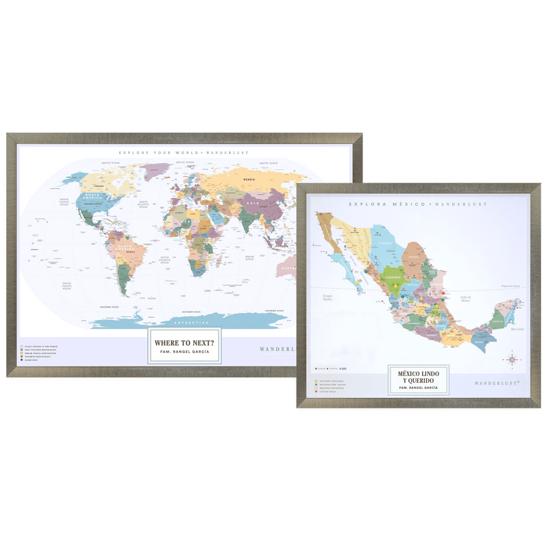 Kit "Edición Silver" - Wanderlust Maps