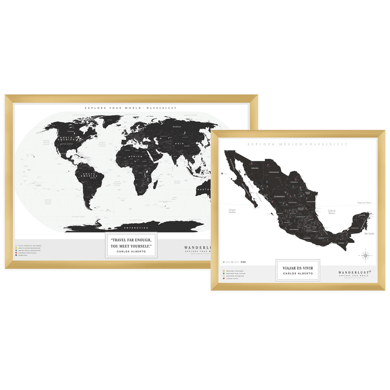 Kit "Edición B&N" - Wanderlust Maps