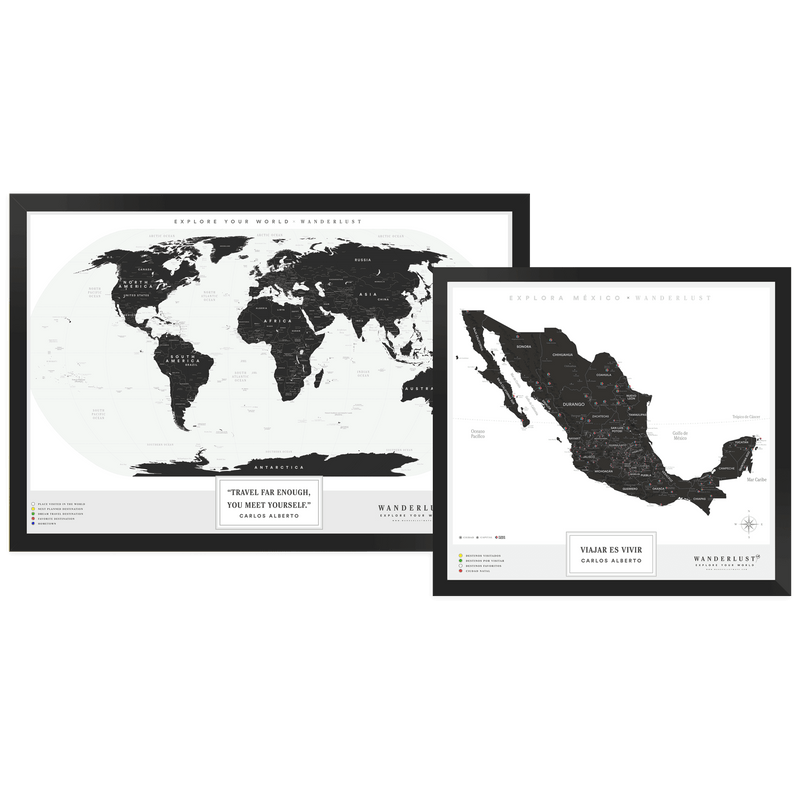 Kit "Edición B&N" - Wanderlust Maps