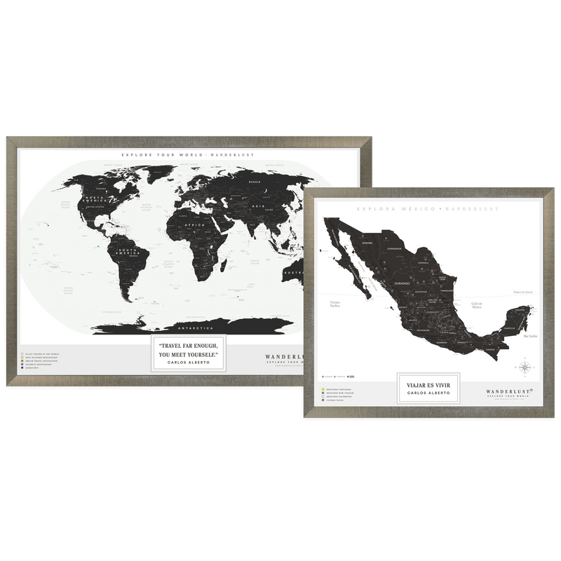 Kit "Edición B&N" - Wanderlust Maps