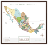 México Plata - 2cm Chocolate - Wanderlust Maps