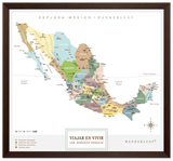 México Plata - 3cm Chocolate - Wanderlust Maps