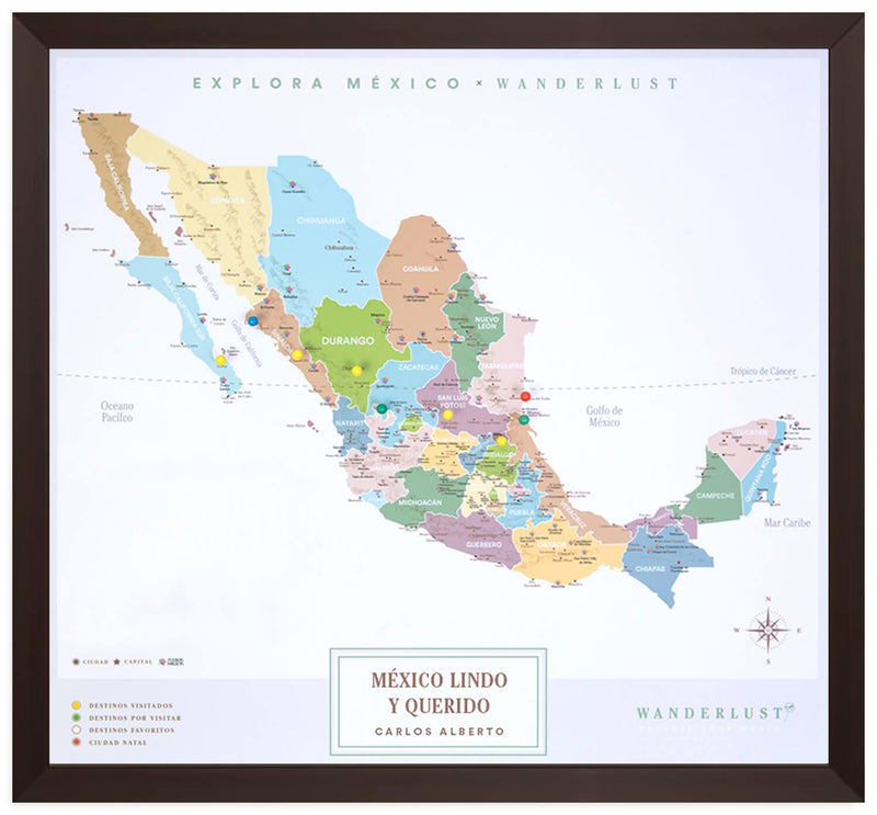 Edición Plata (60x65cm) - Wanderlust Maps