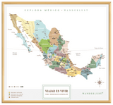 México Plata - 2cm Dorado - Wanderlust Maps