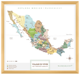 México Plata - 3cm Dorado - Wanderlust Maps