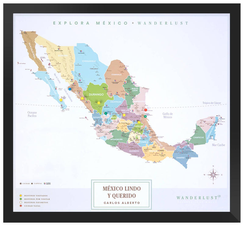 Edición Plata (60x65cm) - Wanderlust Maps
