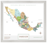 México Plata - 4cm Plata - Wanderlust Maps