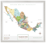 México Plata - 3cm Plata - Wanderlust Maps