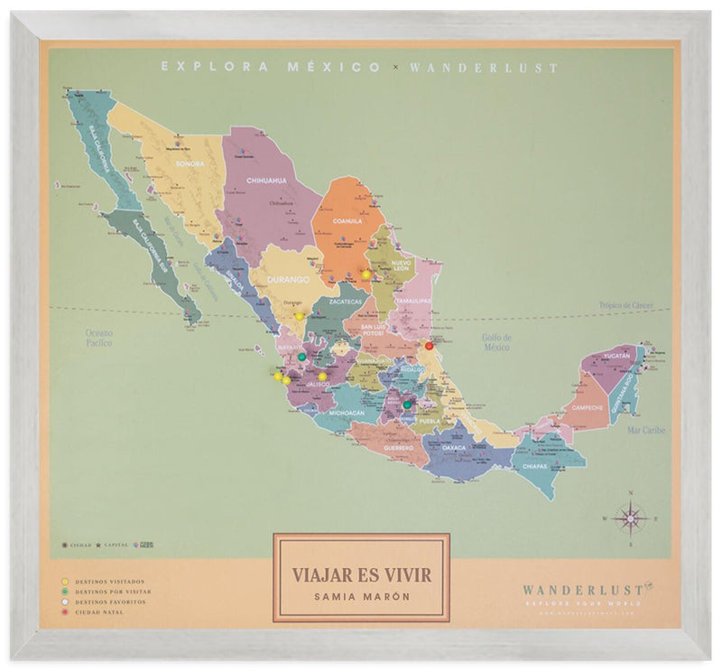 Edición Ocre (60x65cm) - Wanderlust Maps