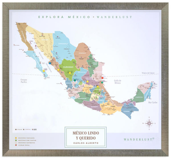 Edición Plata (60x65cm) - Wanderlust Maps