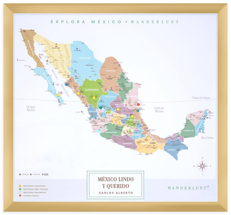 Edición Plata (60x65cm) - Wanderlust Maps