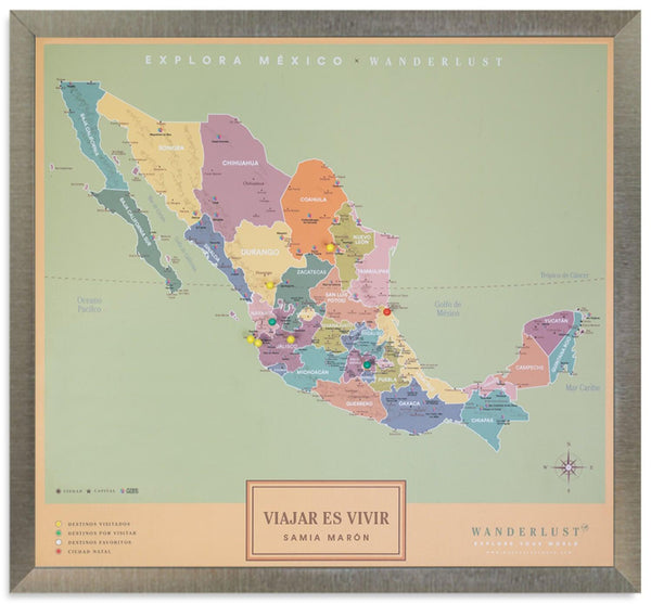 Edición Ocre (60x65cm) - Wanderlust Maps