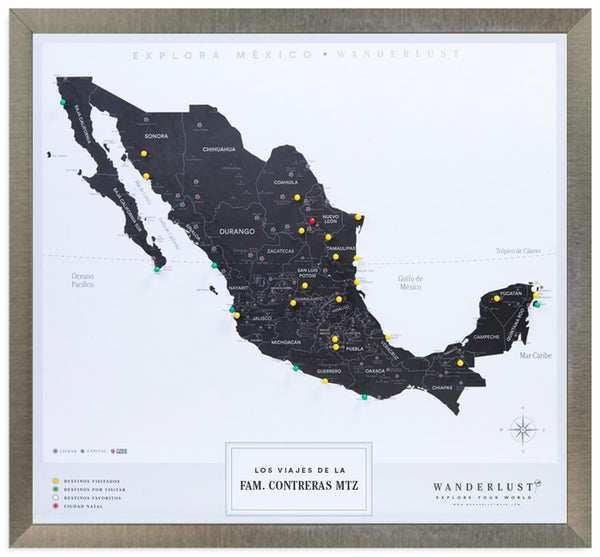 Edición B&N (60x65cm) - Wanderlust Maps
