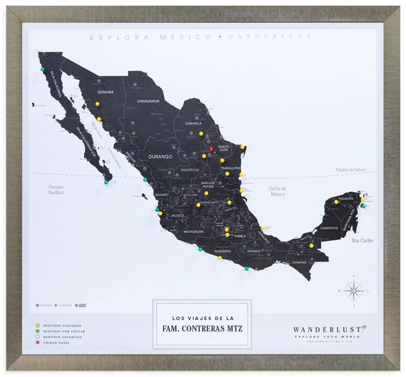 Edición B&N (60x65cm) - Wanderlust Maps
