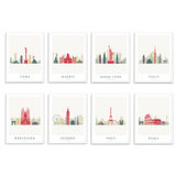 8 Prints Enmarcados (Paquete Completo) - Wanderlust Maps