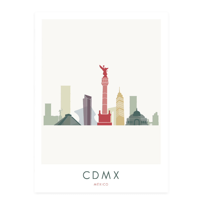 8 "Skyline" Prints - Wanderlust Maps