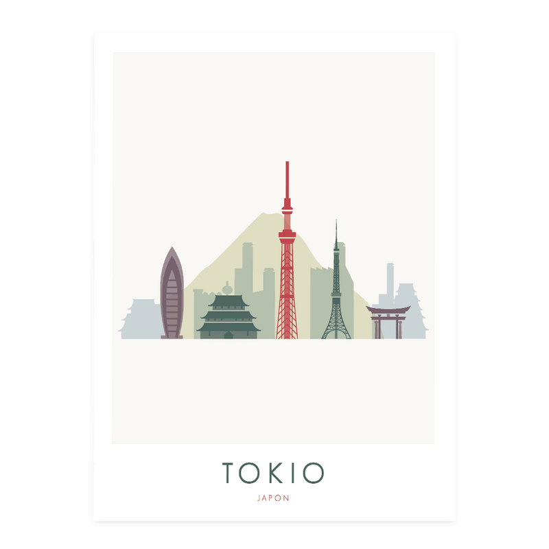 8 "Skyline" Prints - Wanderlust Maps