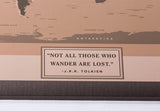 Sepia – 4cm Platino - Wanderlust Maps