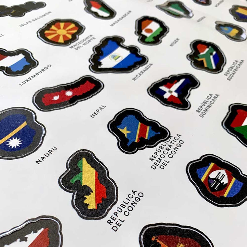 Stamp Map "Black Deluxe" - Wanderlust Maps