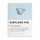 Airplane Pin - Wanderlust Maps