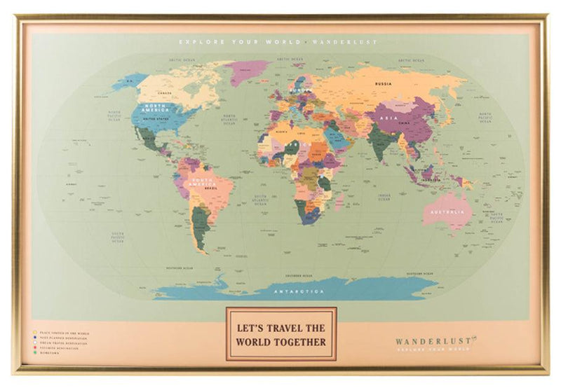 Ocre - 2cm Dorado - Wanderlust Maps