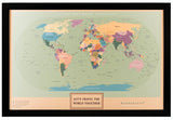 Mapa Ocre – 4cm Marco Negro - Wanderlust Maps